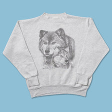 Vintage Wolf Sweater Small 