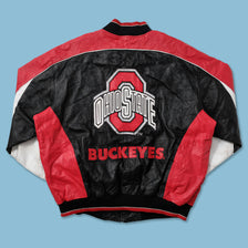 Vintage Ohio State Buckeyes Leather Varsity Jacket XLarge