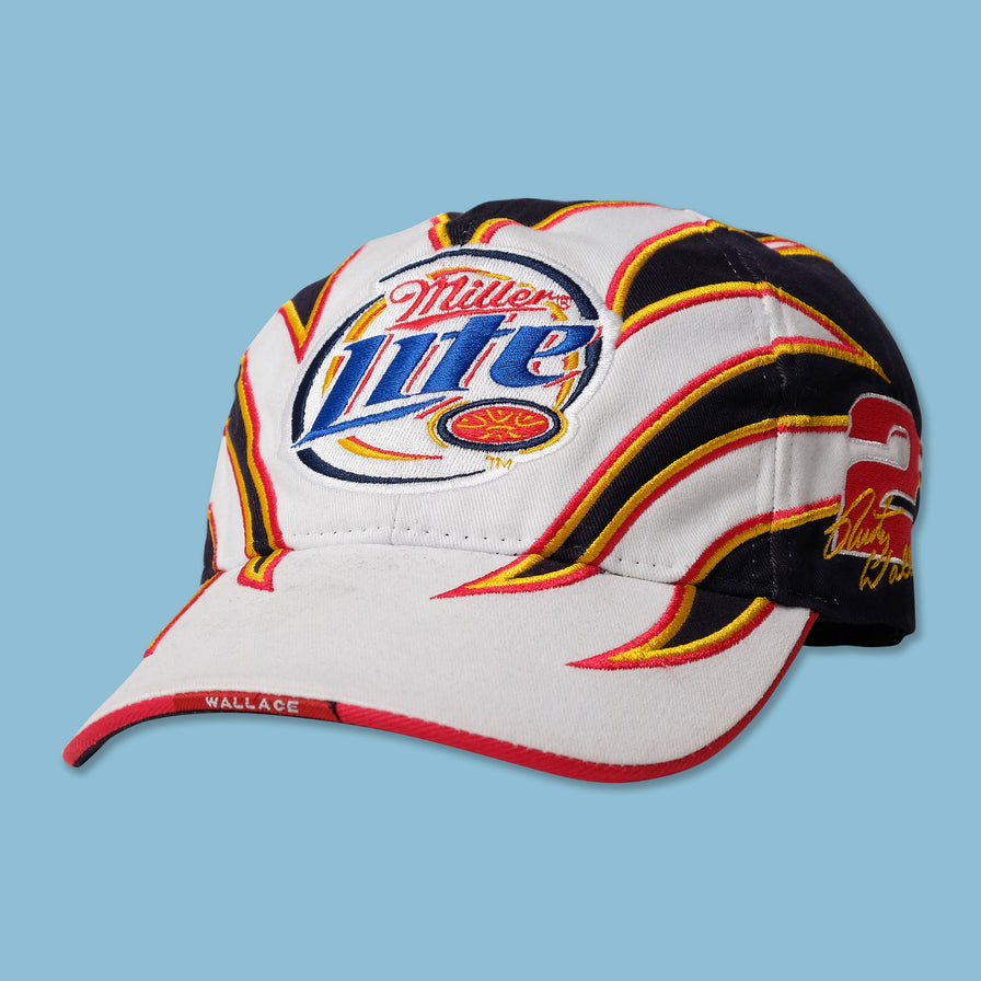 Vintage Rusty Wallace Miller Lite Racing Cap - Double Double Vintage