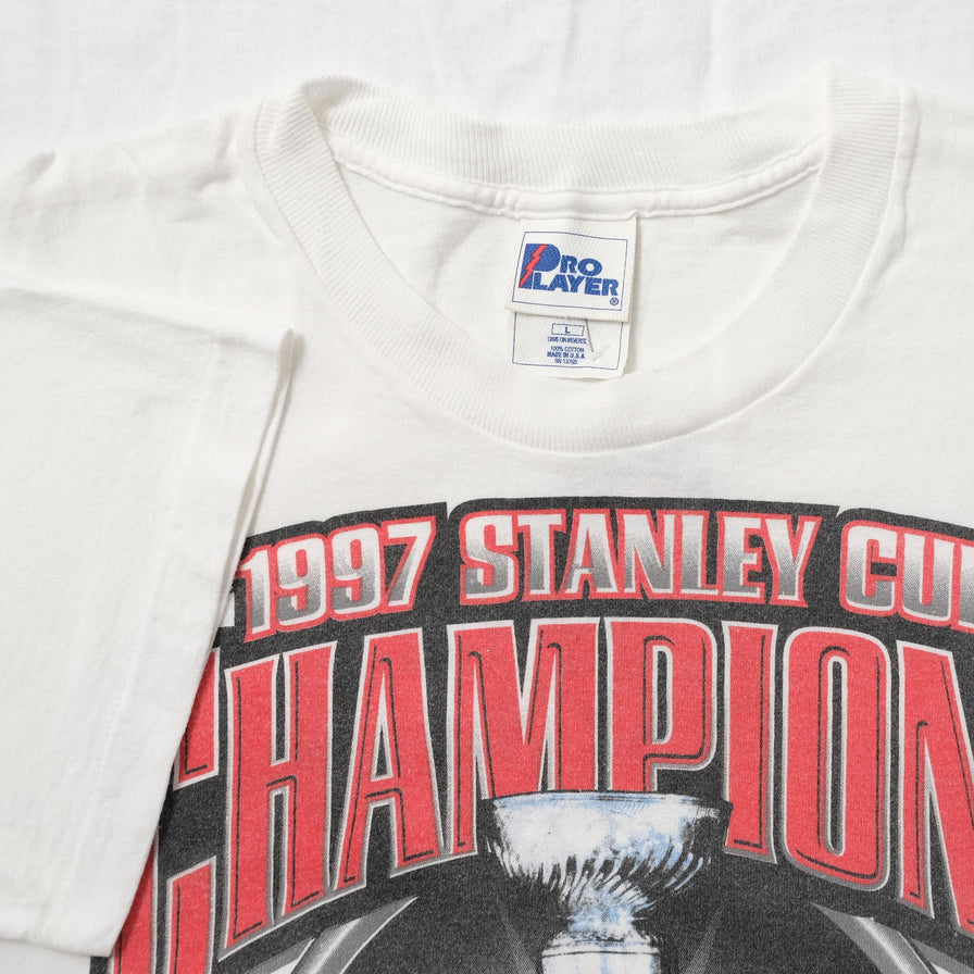 1997 Pro Player Detroit Red Wings T-Shirt Large 