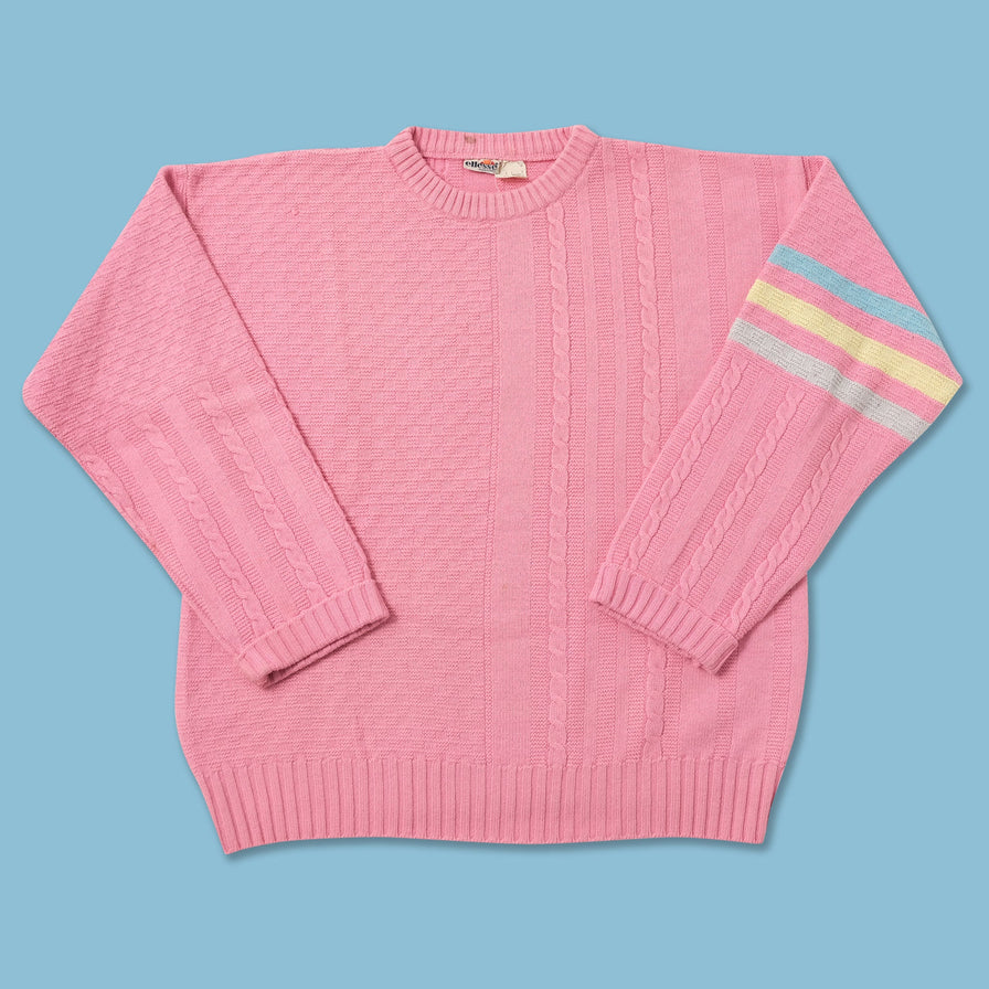 Vintage Ellesse Knit Sweater Medium 