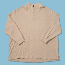 Vintage Ralph Lauren Q-Zip Knit Sweater 4XLarge 