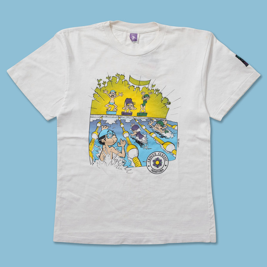 Vintage Swimming Club T-Shirt Small 