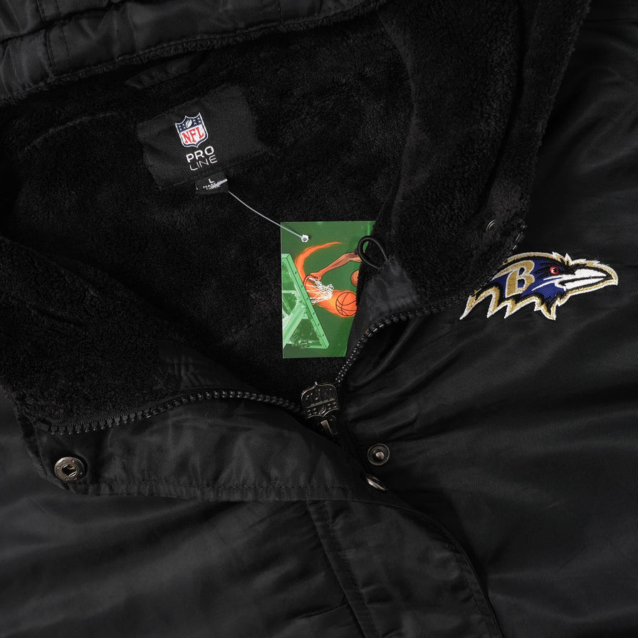 Baltimore Ravens Hooded Bomber Large 