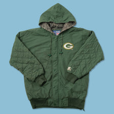 Vintage Starter Green Bay Packers Jacket Large 