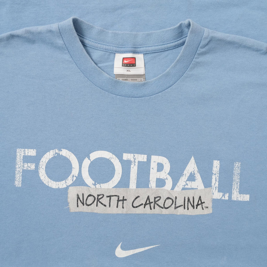 Vintage Nike North Carolina Football T-Shirt XLarge 