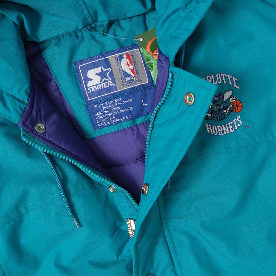 Vintage DS Starter Charlotte Hornets Women's Jacket XSmall 