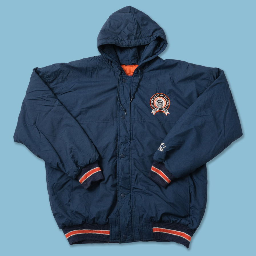 Vintage Starter Illinois Jacket Large 