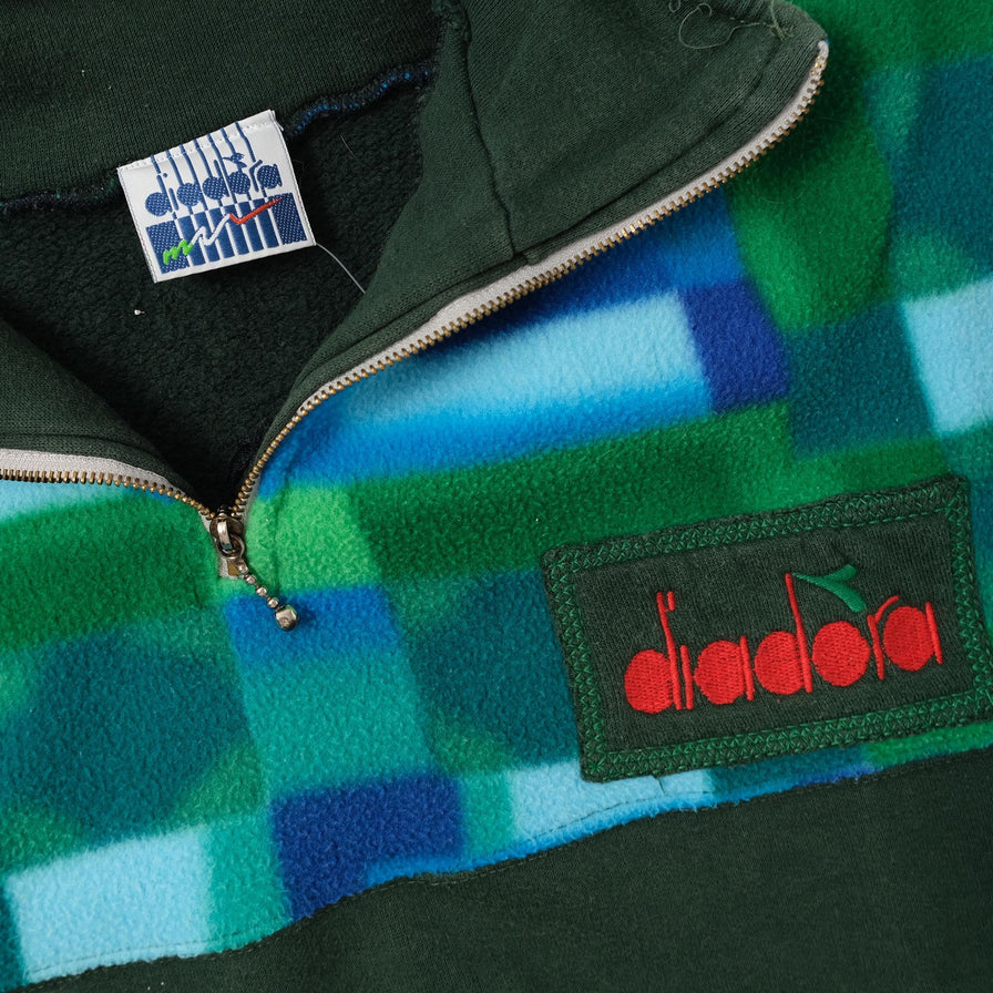Vintage Diadora Women's Fleece Sweater Small 