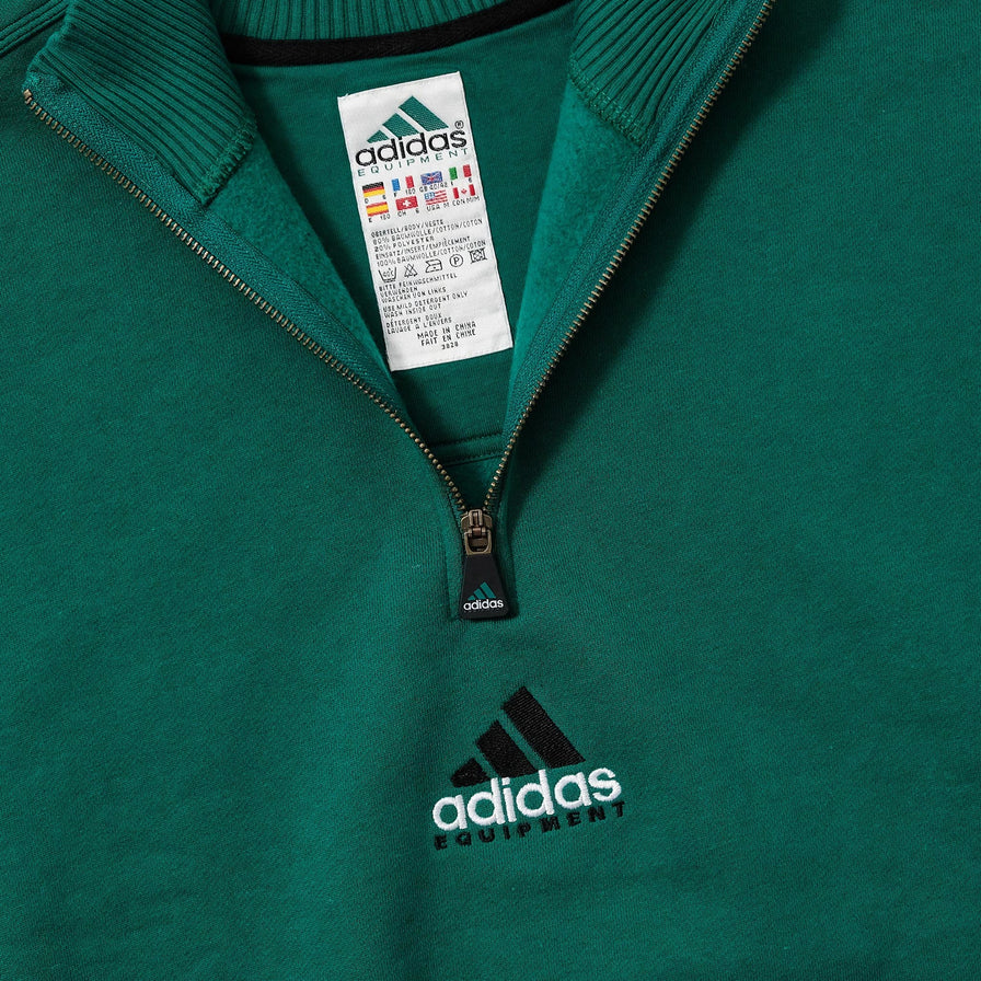 Vintage DS adidas Equipment Half-Zip Sweater XLarge 
