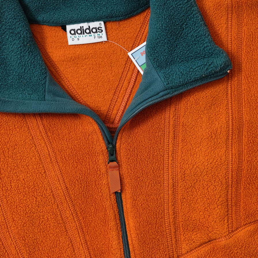 Vintage adidas Equipment Half-Zip Fleece XLarge 