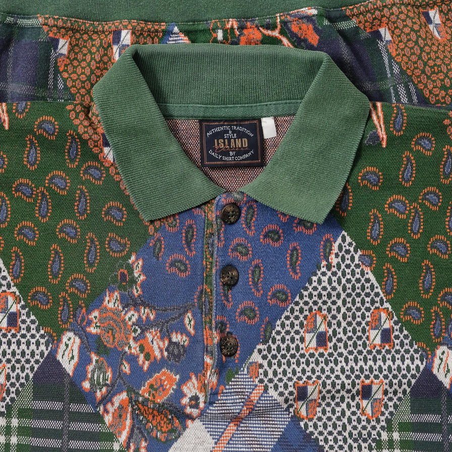 Vintage Patchwork Sweater Large 