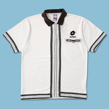 Vintage Lotto Boris Becker Zip Polo Medium 