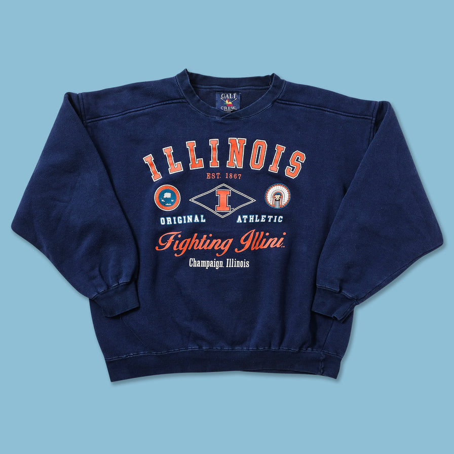 Vintage Illinois University Sweater XLarge 