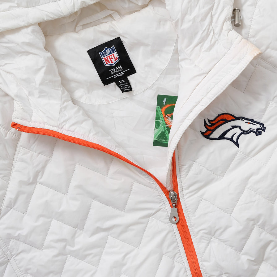 Women's Denver Broncos Light Puffer Jacket Large 