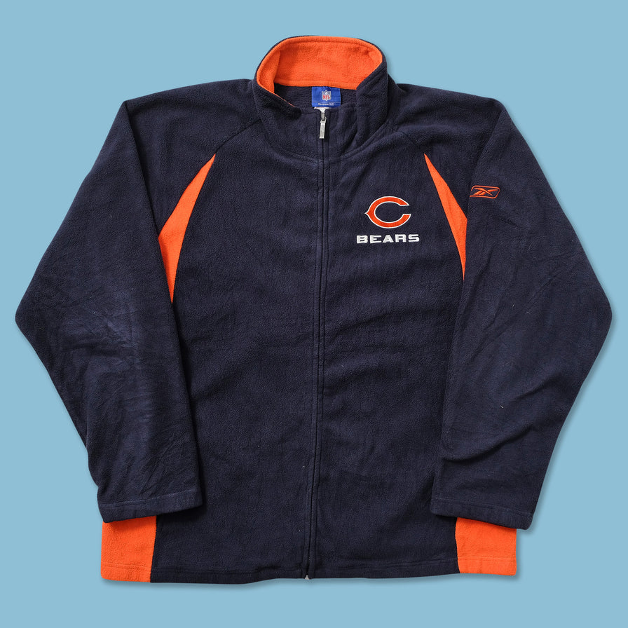 Vintage Reebok Chicago Bears Fleece Jacket XLarge 