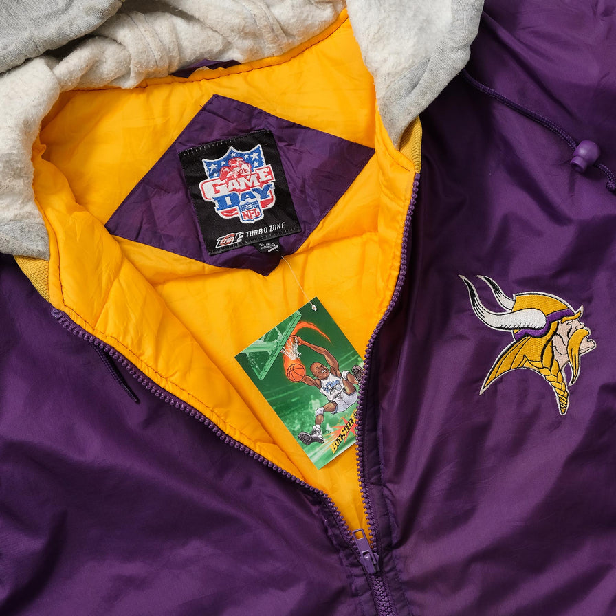 Vintage Minnesota Vikings Padded Jacket XLarge 