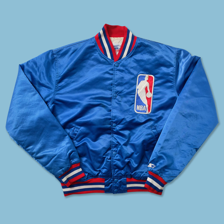 Vintage Starter NBA Satin Bomber Jacket Medium 