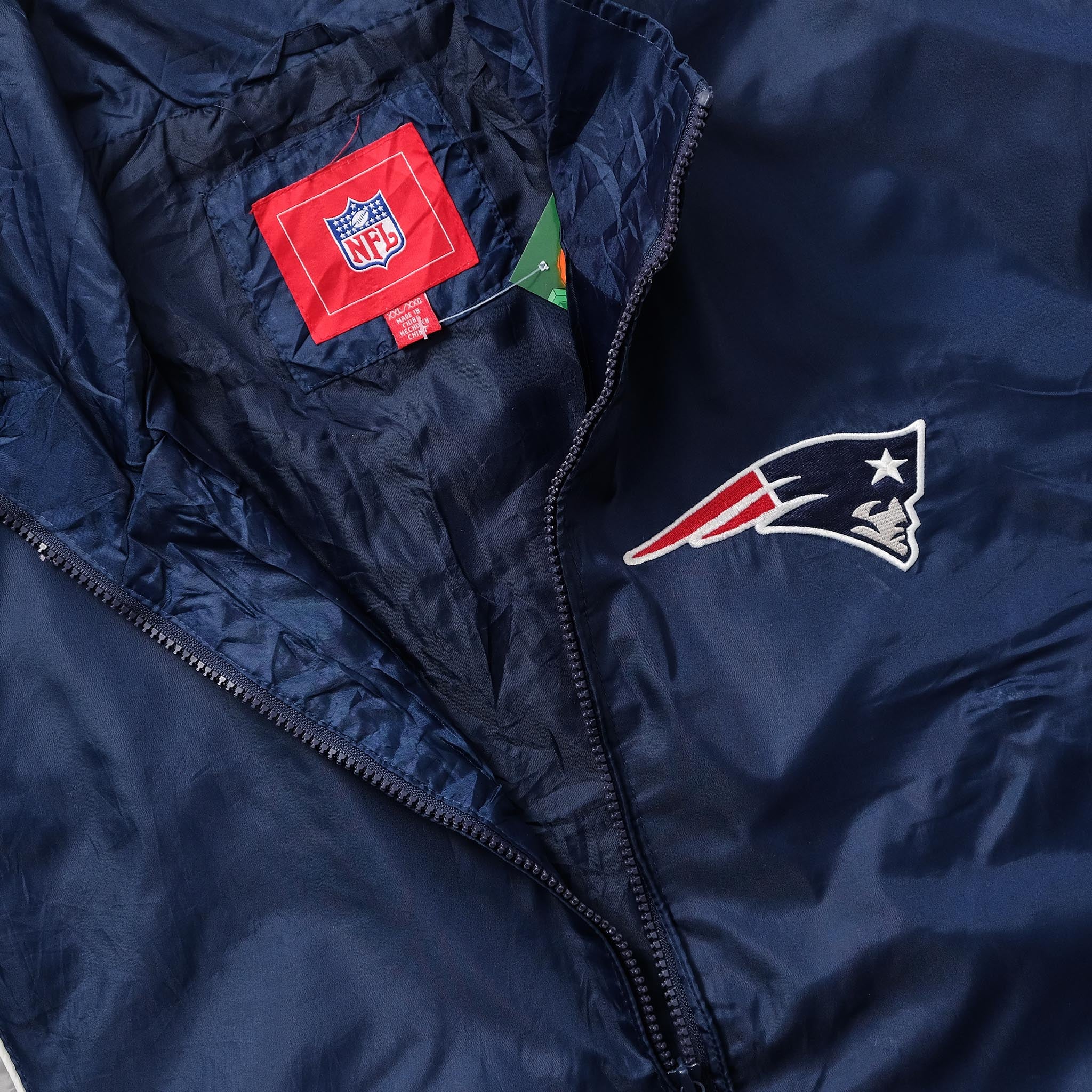 New England Patriots Winterjacke Herren-Navy/Cremefarbene New