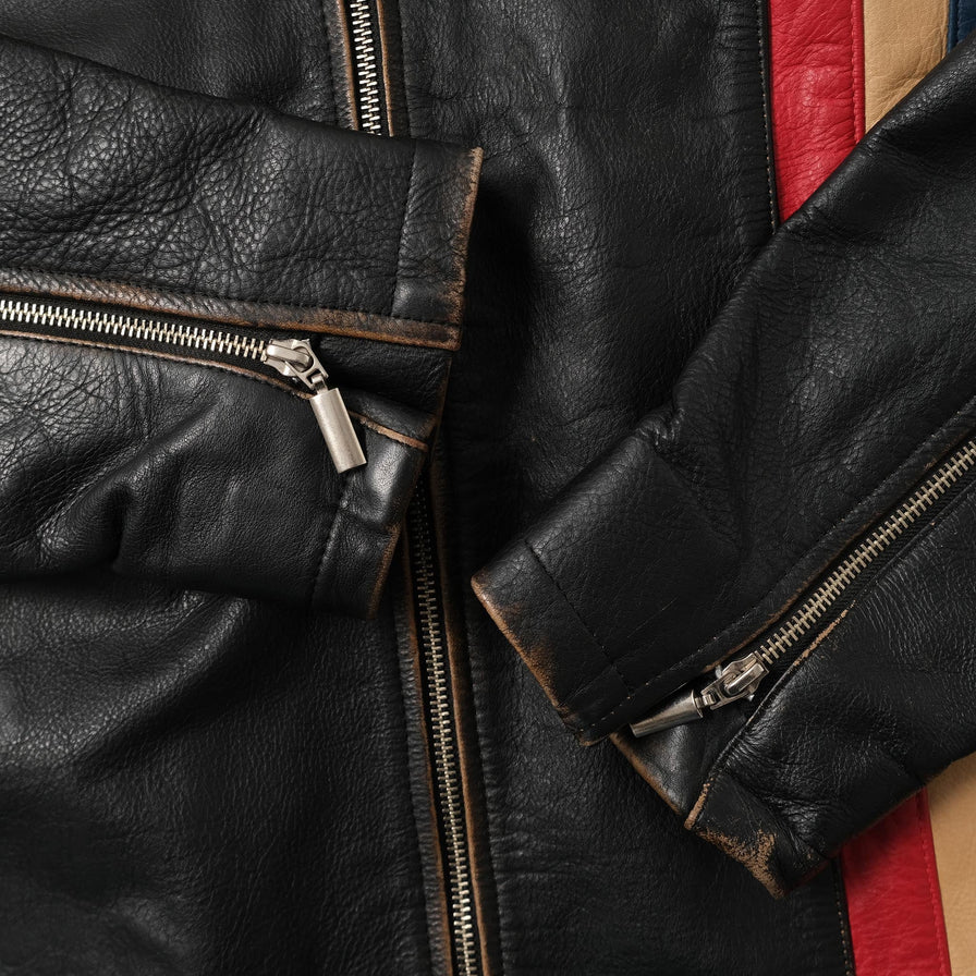 Vintage Racing Leather Jacket XXL 