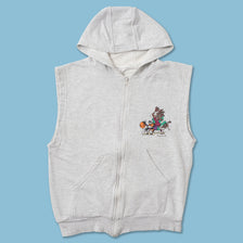 Vintage Looney Tunes Hooded Vest Small 