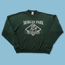 Vintage Morgan Parks Mustangs Sweater XLarge 