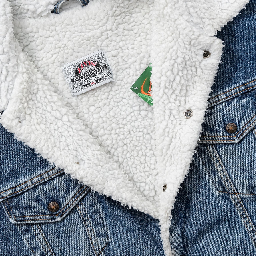 Vintage Levis Sherpa Denim Jacket XLarge 