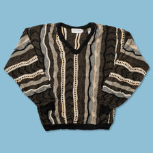 Vintage Coogi Style Knit Sweater Medium 