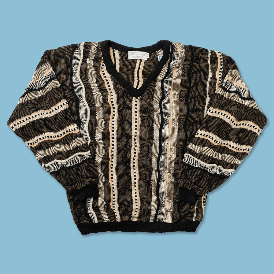 Vintage Coogi Style Knit Sweater Medium 