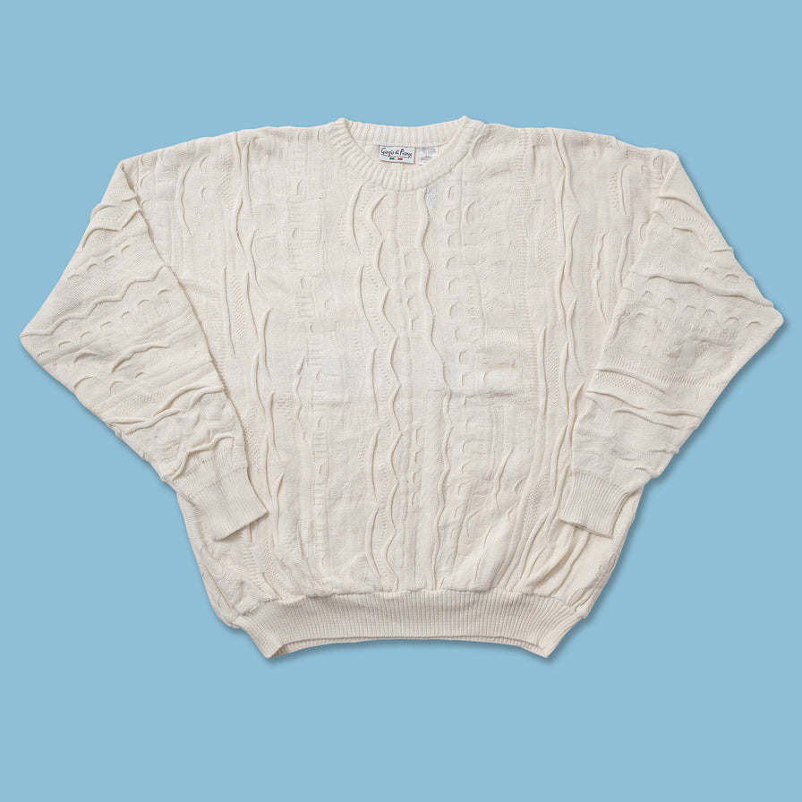 Vintage Coogi Style Knit Sweater XLarge 