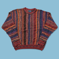 Vintage Coogi Style Knit Sweater Medium 
