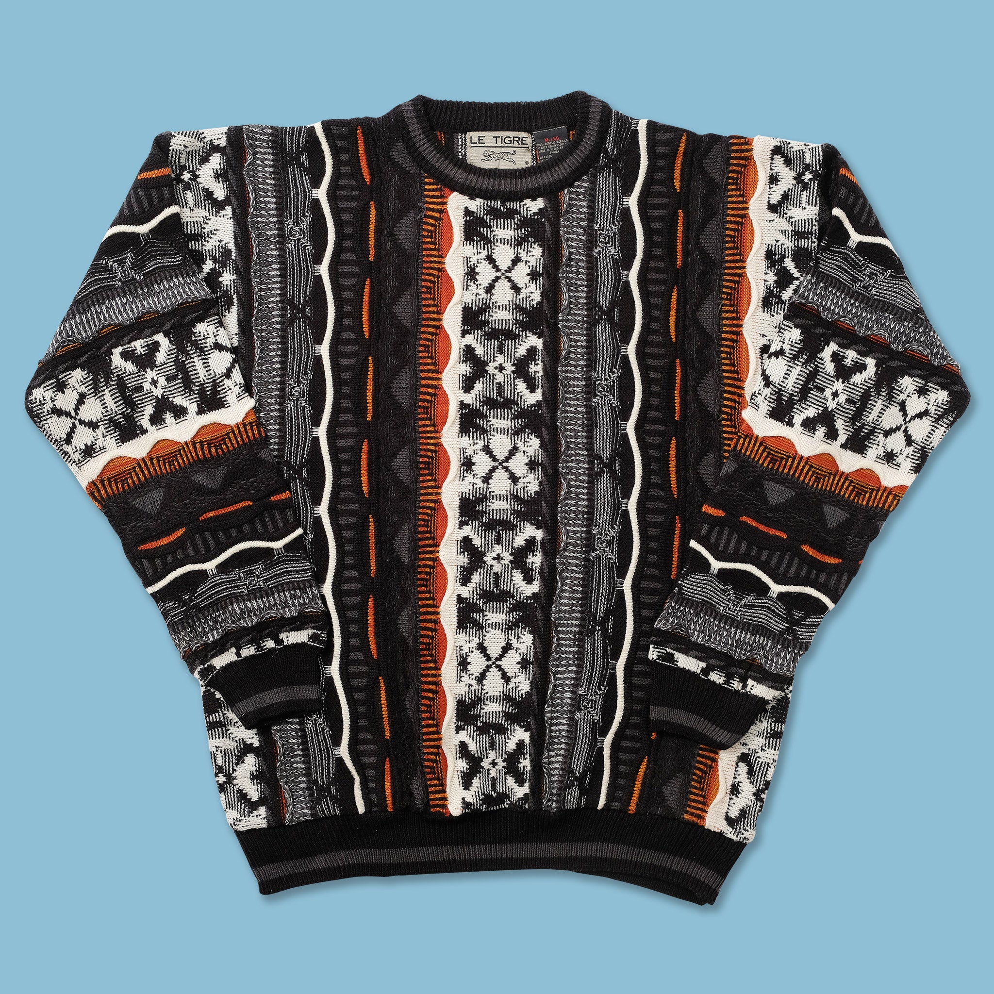 Vintage Coogi Style Knit Sweater XLarge | Double Double Vintage