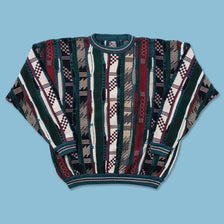 Vintage Coogi Style Knit Sweater Large 