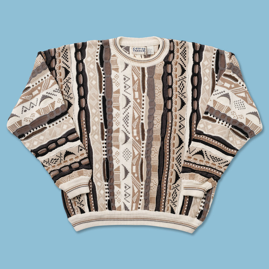 Vintage Cotton Traders Knit Sweater Large 