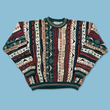 Vintage Coogi Style Knit Sweater Medium 