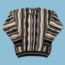 Vintage Coogi Style Knit Sweater Medium 