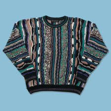 Vintage Coogi Style Knit Sweater Medium 