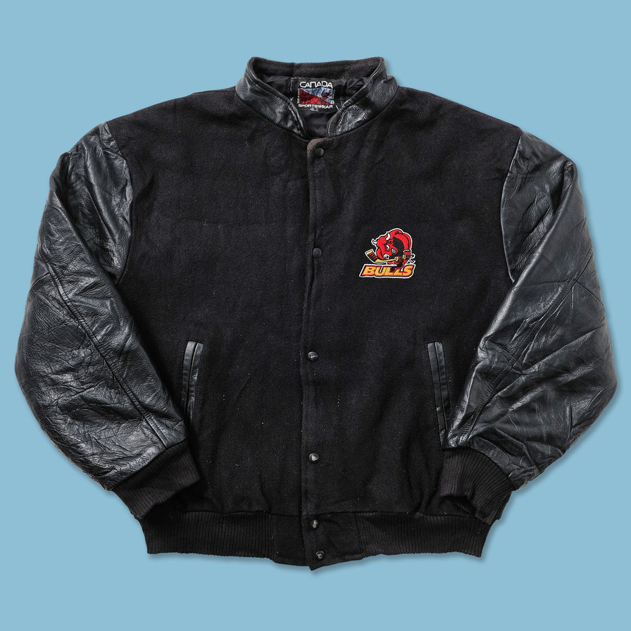 Vintage Wool Leather Varsity Jacket Large 