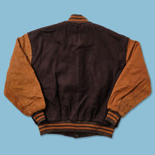Vintage Casino Rama Wool Leather Varsity Jacket Medium 