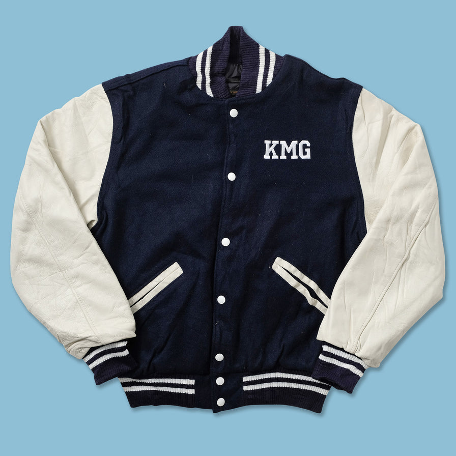 Vintage Wool Leather Varsity Jacket Small 