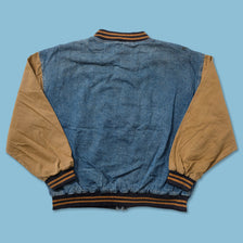 Vintage Denim Varsity Jacket XXL 