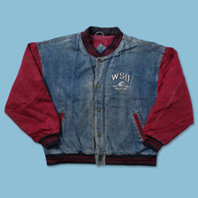 Vintage WSU Denim Varsity Jacket XXL 
