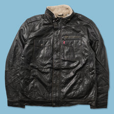 Vintage Levis Leather Jacket Large 
