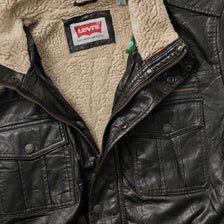 Vintage Levis Leather Jacket Large 