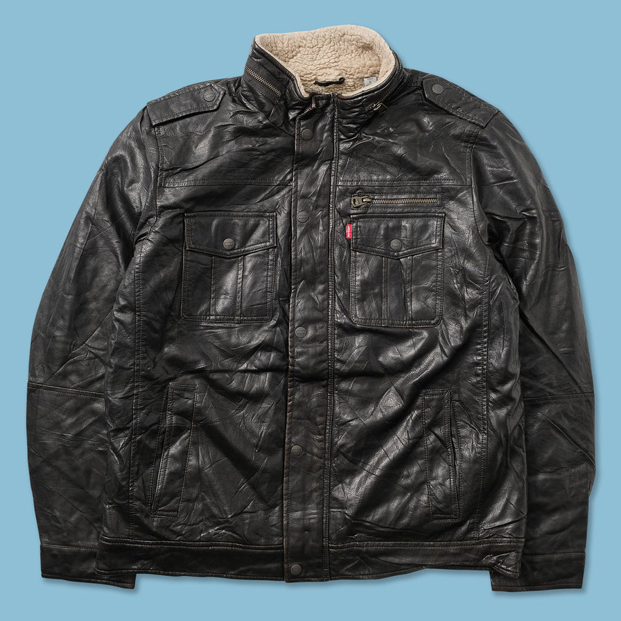 Vintage Levis Leather Jacket Large 