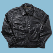 Vintage Calvin Klein Leather Jacket XLarge 