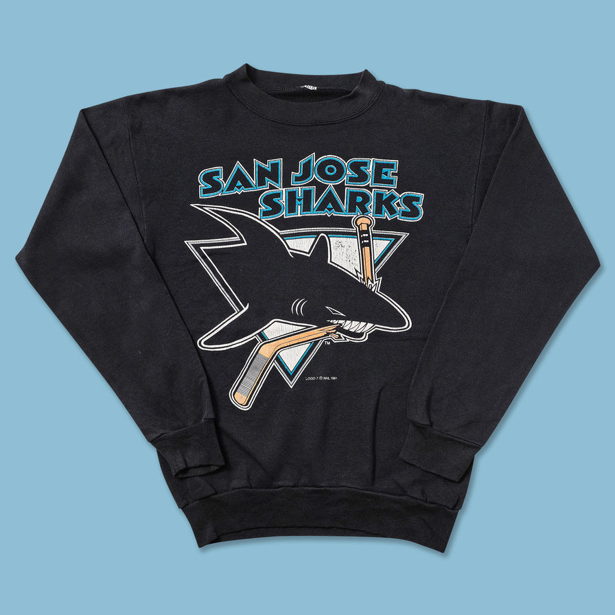 1991 Women's San Jose Sharks Sweater Small - Double Double Vintage