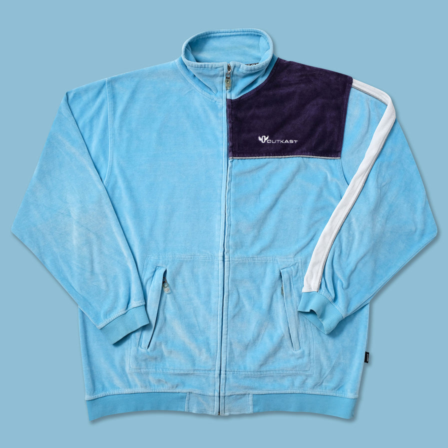Y2K Outkast Velour Jacket XLarge - Double Double Vintage