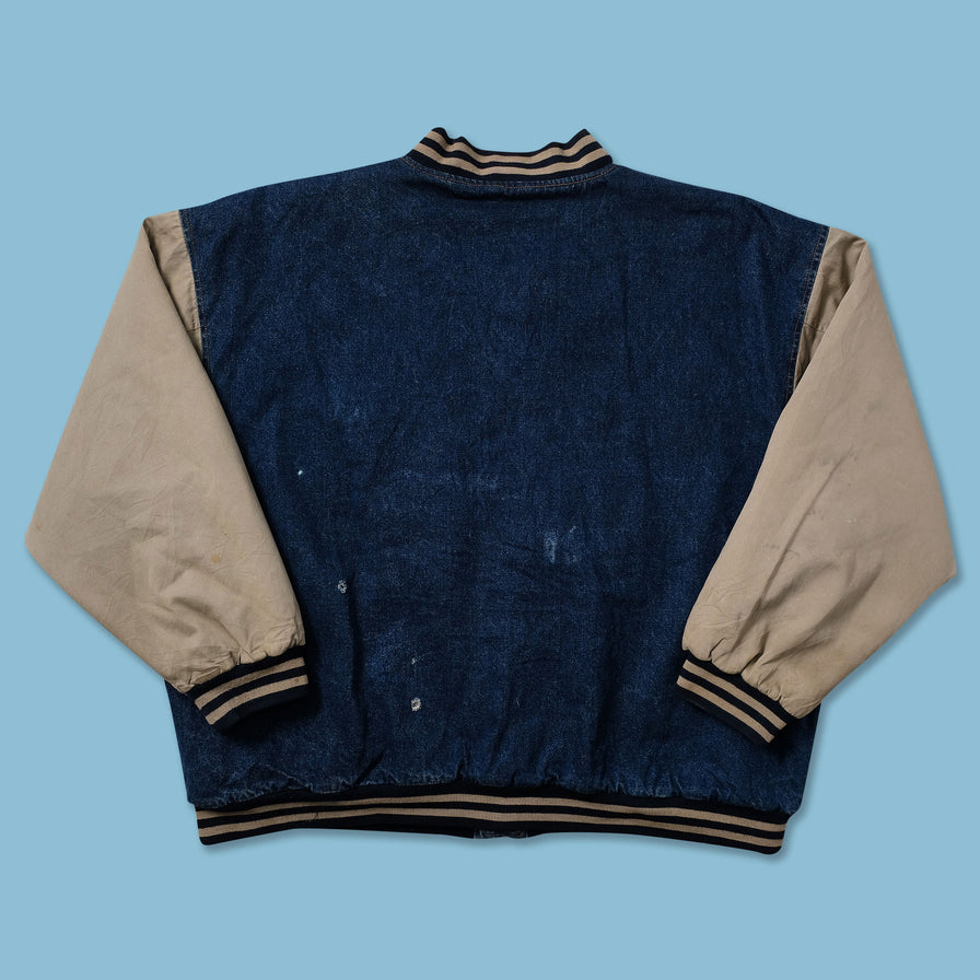 Vintage Denim College Jacket 3XLarge - Double Double Vintage