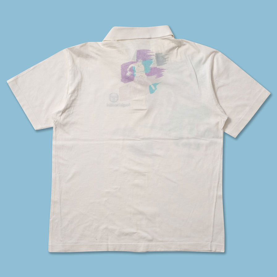 Vintage Sergio Tacchini Tennis Polo Medium - Double Double Vintage